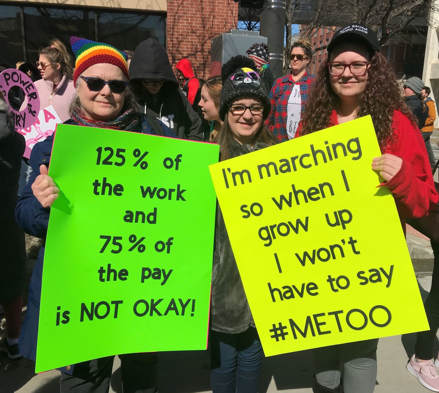 Generations come together to lobby for women's rights in Omaha march